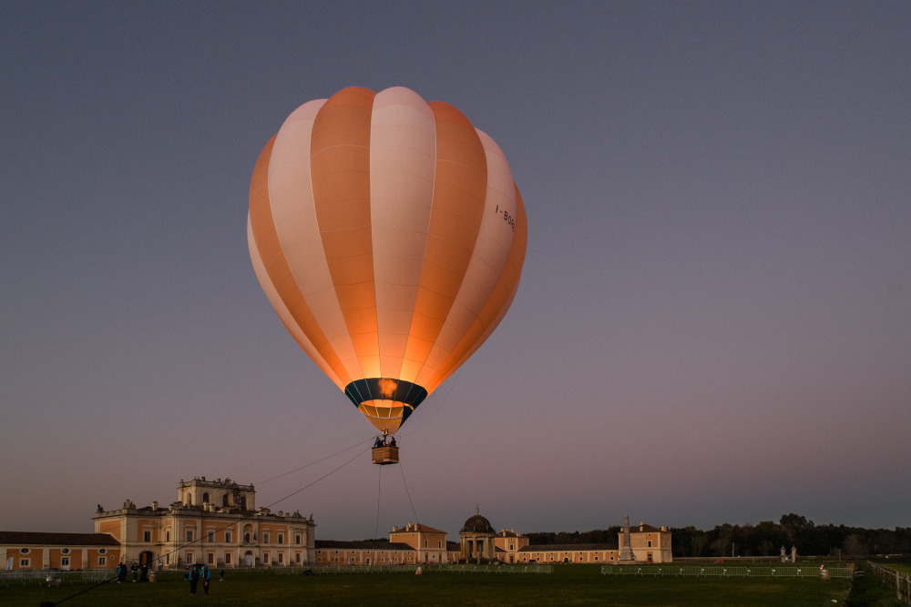 La mongolfiera al Real Sito di Carditello